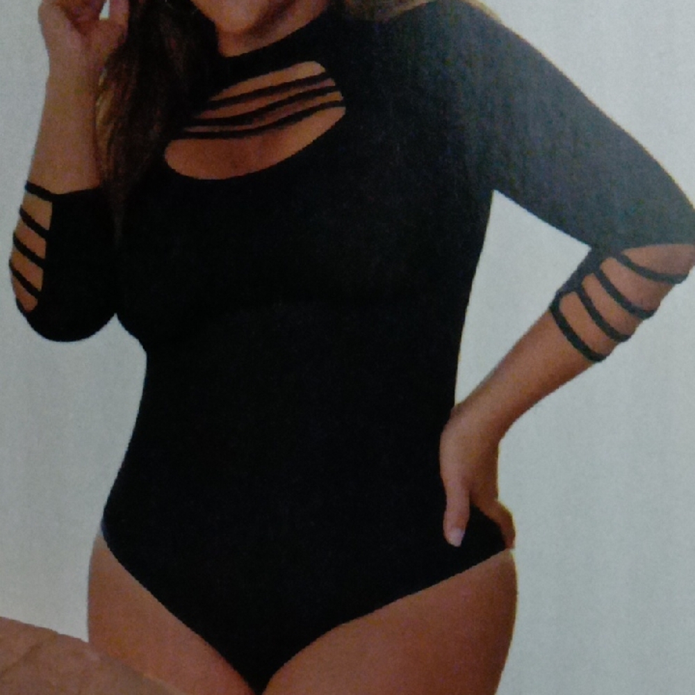 Black Strappy Women's Top